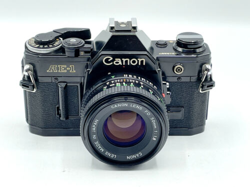 Black Canon AE-1 AE1 + 50mm Lens Manual Focus Kit - Rare Beauty - Very Nice! | eBay Black Canon AE-1 AE1 + 50mm Lens Manual Focus Kit - Rare Beauty - Very Nice! | eBay