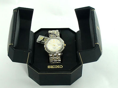Pre-owned Seiko Men Sll180 Perpetual Calendar Watch Sapphire Hardlex Crystal Retail $450 In Dark Gray