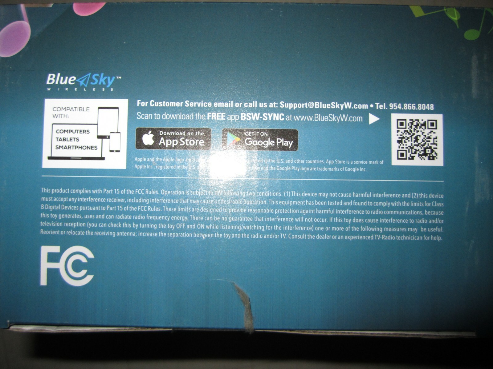 Blue Sky LED Bluetooth Color Changing Smart Bulb + Speaker...Brand New