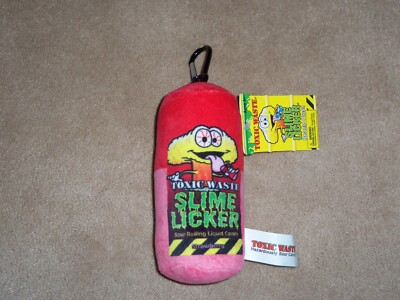 Toxic Waste Sour Rolling Liquid Candy 6  Plush Keychain Clip NEW Slime Licker