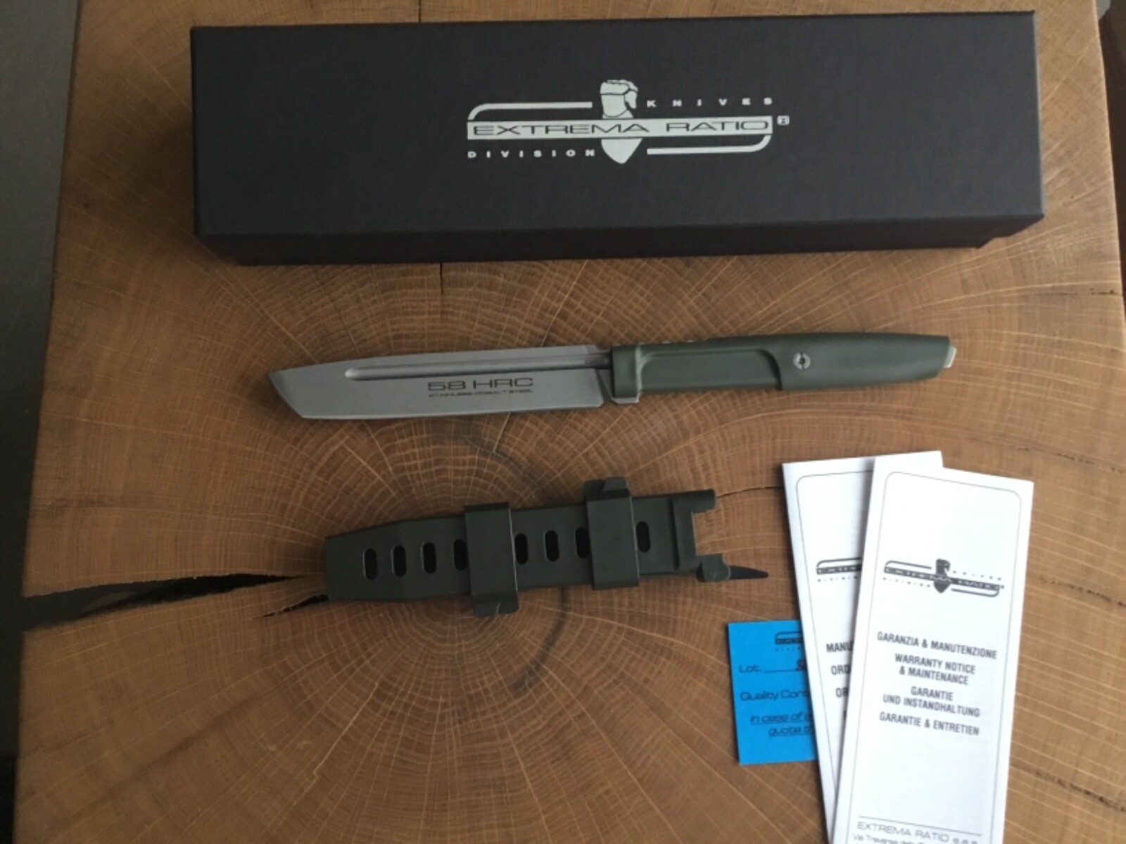 Extrema Ratio Mamba Ranger Green  Feststehendes Messer  NEUw.