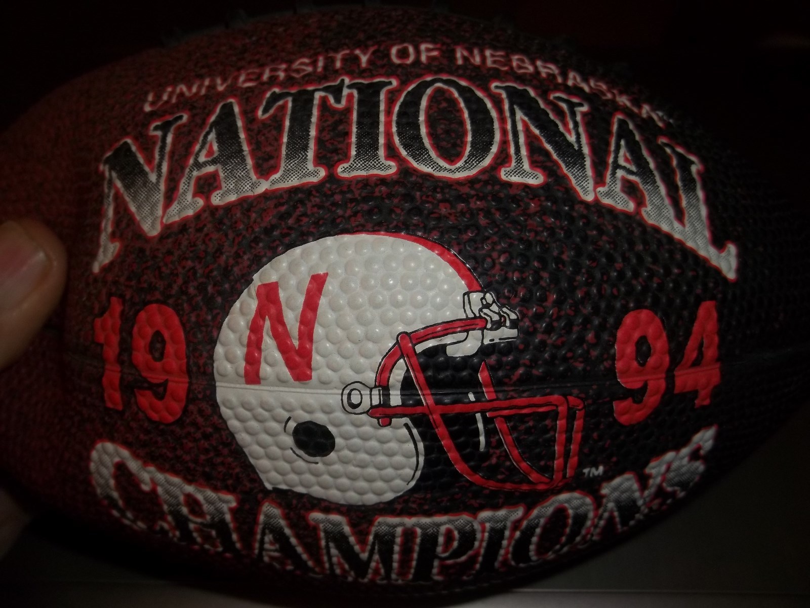 1994 NEBRASKA CORN HUSKER CHAMPIONSHIP FOOTBALL  PIZ-ZA HUT