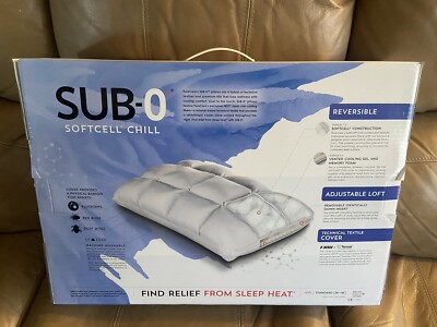 Sub-0 Softcell Chill Pillow Hybrid Cooling Gel Memory Foam Reversible