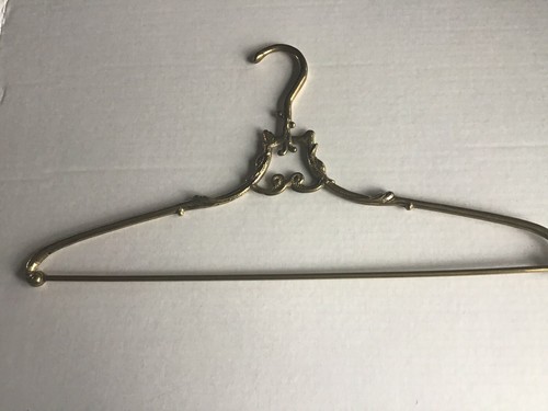 Vintage Brass Hanger Filigree Wedding Dress/Display Clothes Hanger