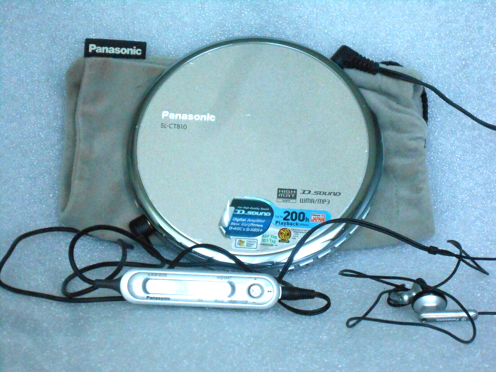 【35％OFF】 SL-CT810 Panasonic # Japan | Discman | CD | Silver | Player CD ポータブルプレーヤー