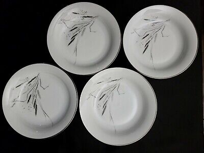4 Coupe Soup Bowls 7.5'' Rosenthal Platinum Wheat. New condition