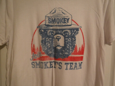 fc8 Jerry Leigh Official SMOKEY THE BEAR Join Smokey's Team T Shirt Womens XL
