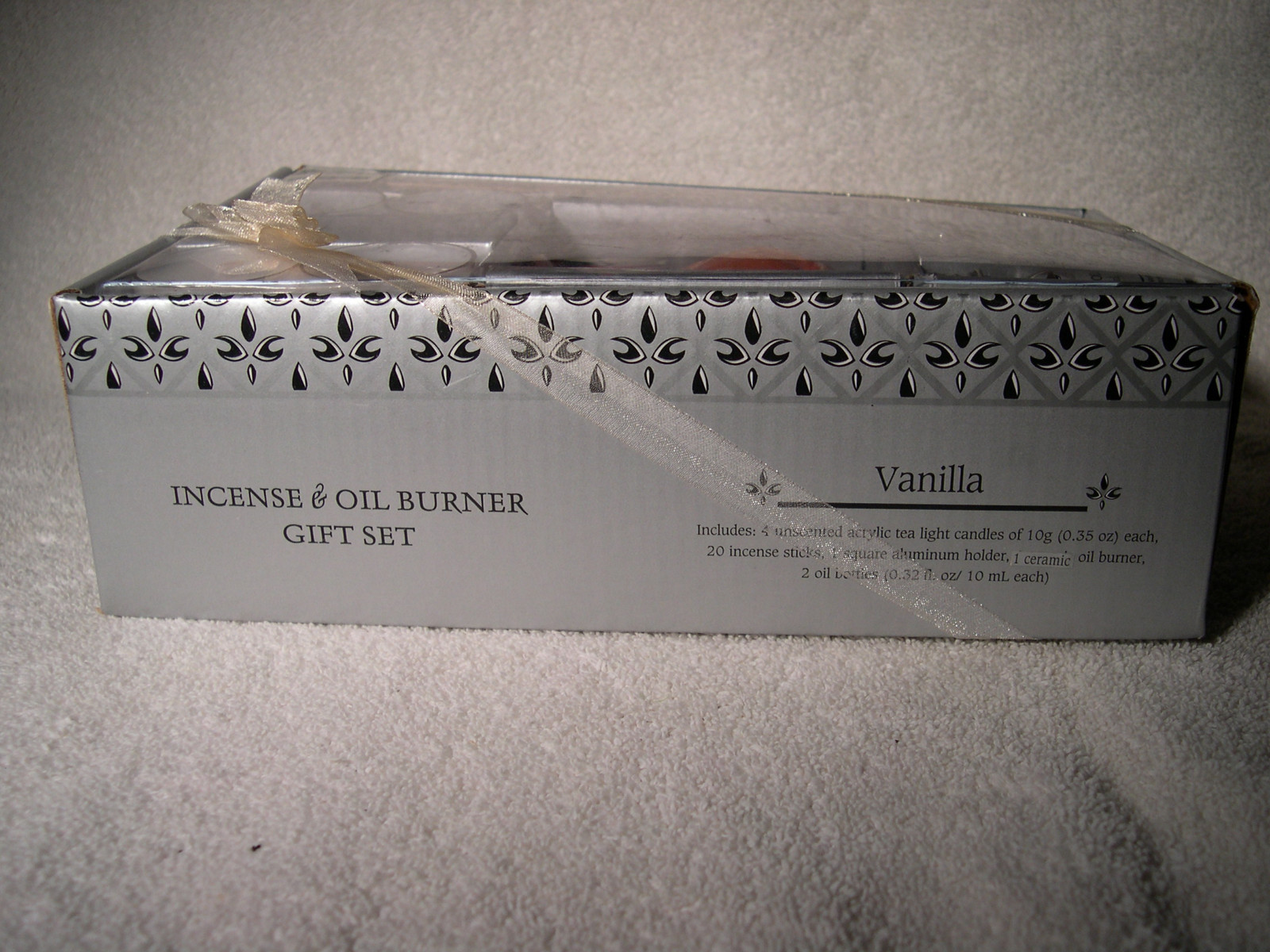 Incense and Oil Burner gift set, Vanilla scent