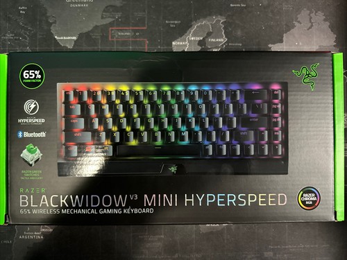 Razer BlackWidow V3 Mini HyperSpeed 65%Wireless Green Mechanical Gaming Keyboard