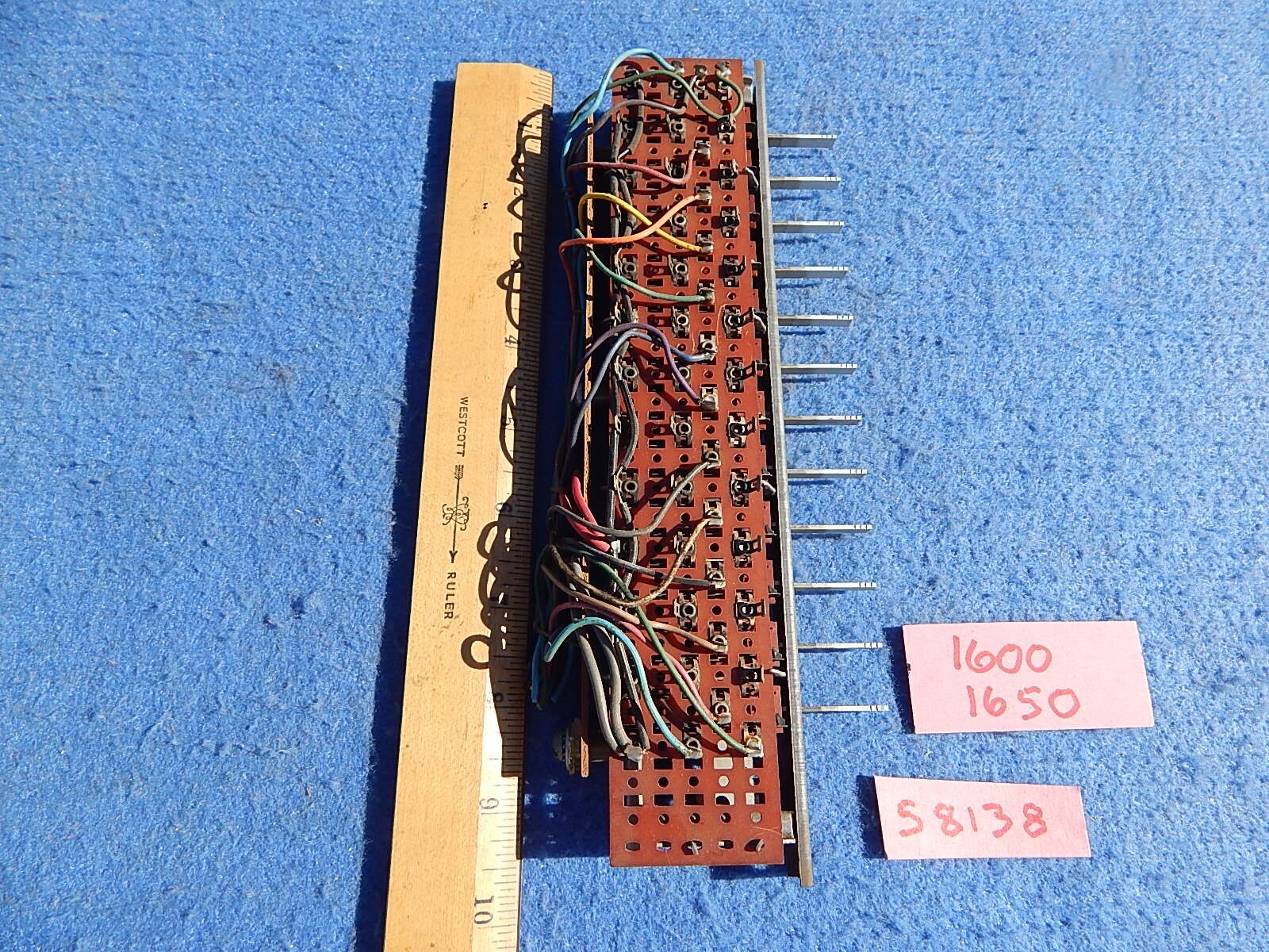 Wurlitzer Selector Switch # 058138: 1600 1650 Numbers 1-12
