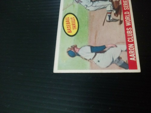1959 Topps Hank Aaron Milwaukee Braves #467 Baseball Card nice centering