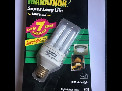 Philips Marathon Super Long Life Light Bulb 15 Watts = 60W E1 10,000 Hour
