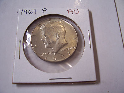 KENNEDY 40% SILVER HALF DOLLAR COIN 1967 P