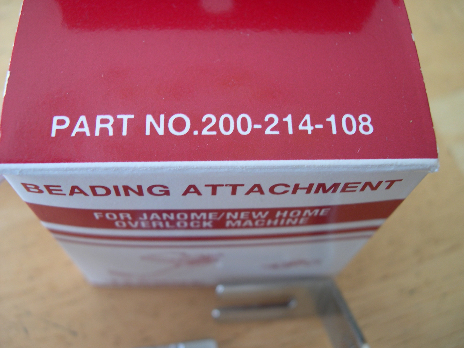 Janome New Home Overlock Machine Beading Attachment Foot 200-214-108