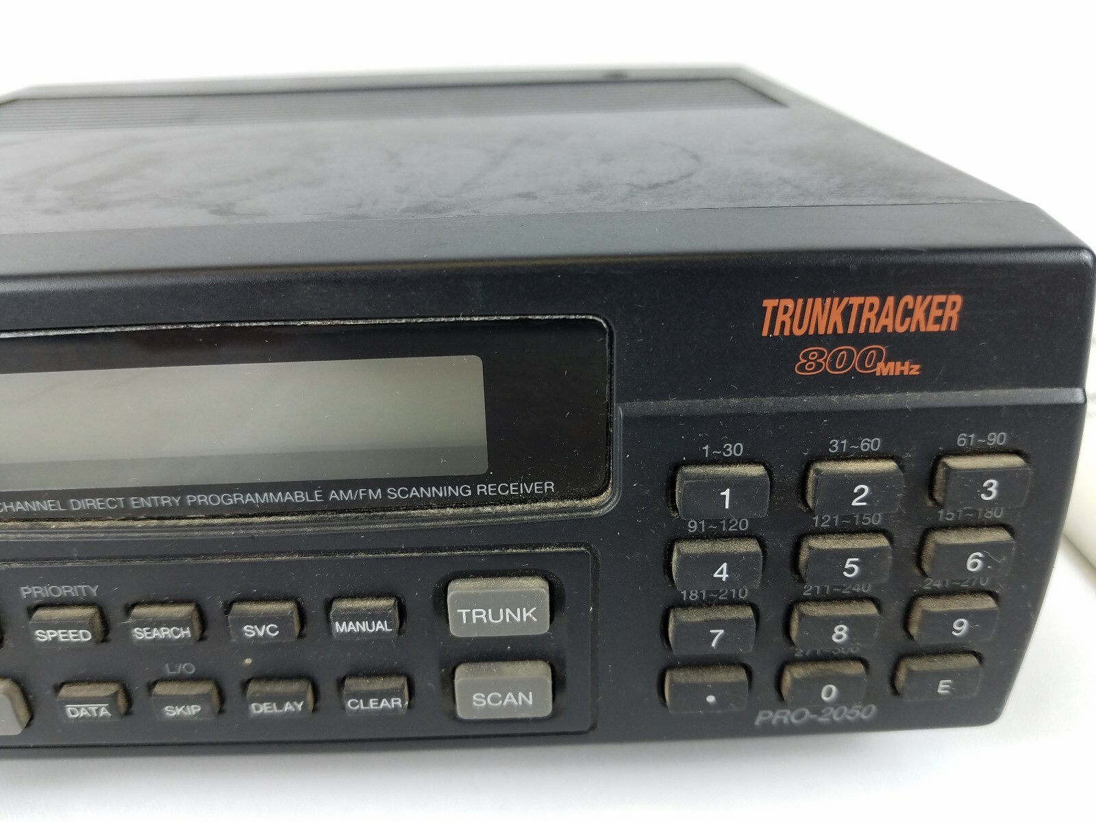 Radio Shack Pro-2050 Trunk Tracker Scanner 800mhz With Power Supply And Manual