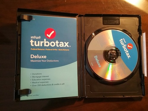 Turbotax Deluxe 2018 Federal and State CD for Windows and Mac PLEASE READ