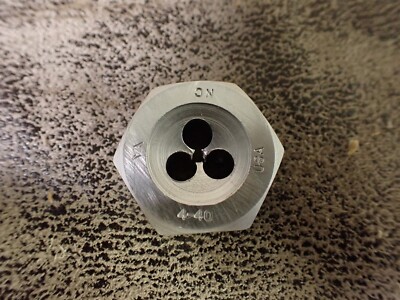 NEW Vermont American 20758 4-40 High Carbon Steel Hex Die, 1'' OD (BN287)