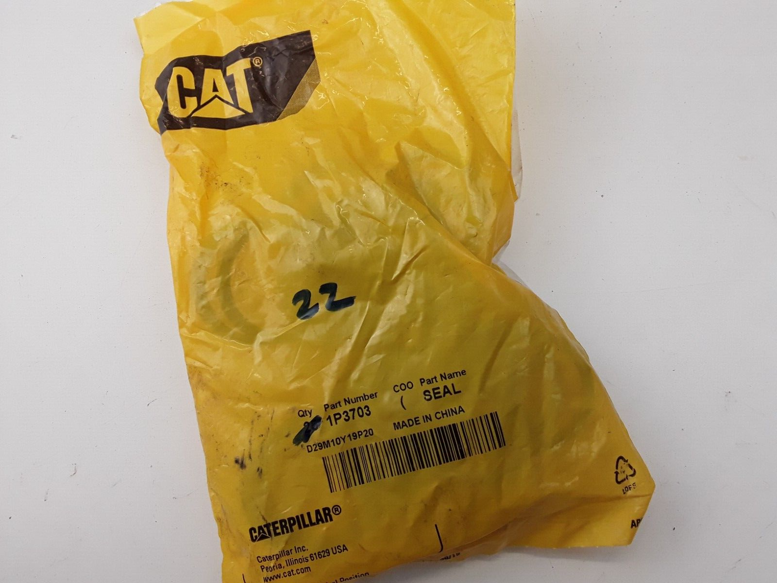 GENUINE CAT D-RING 1P-3703 RECTANGULAR SEAL 1P3703 style 4 bolt flange 1PC