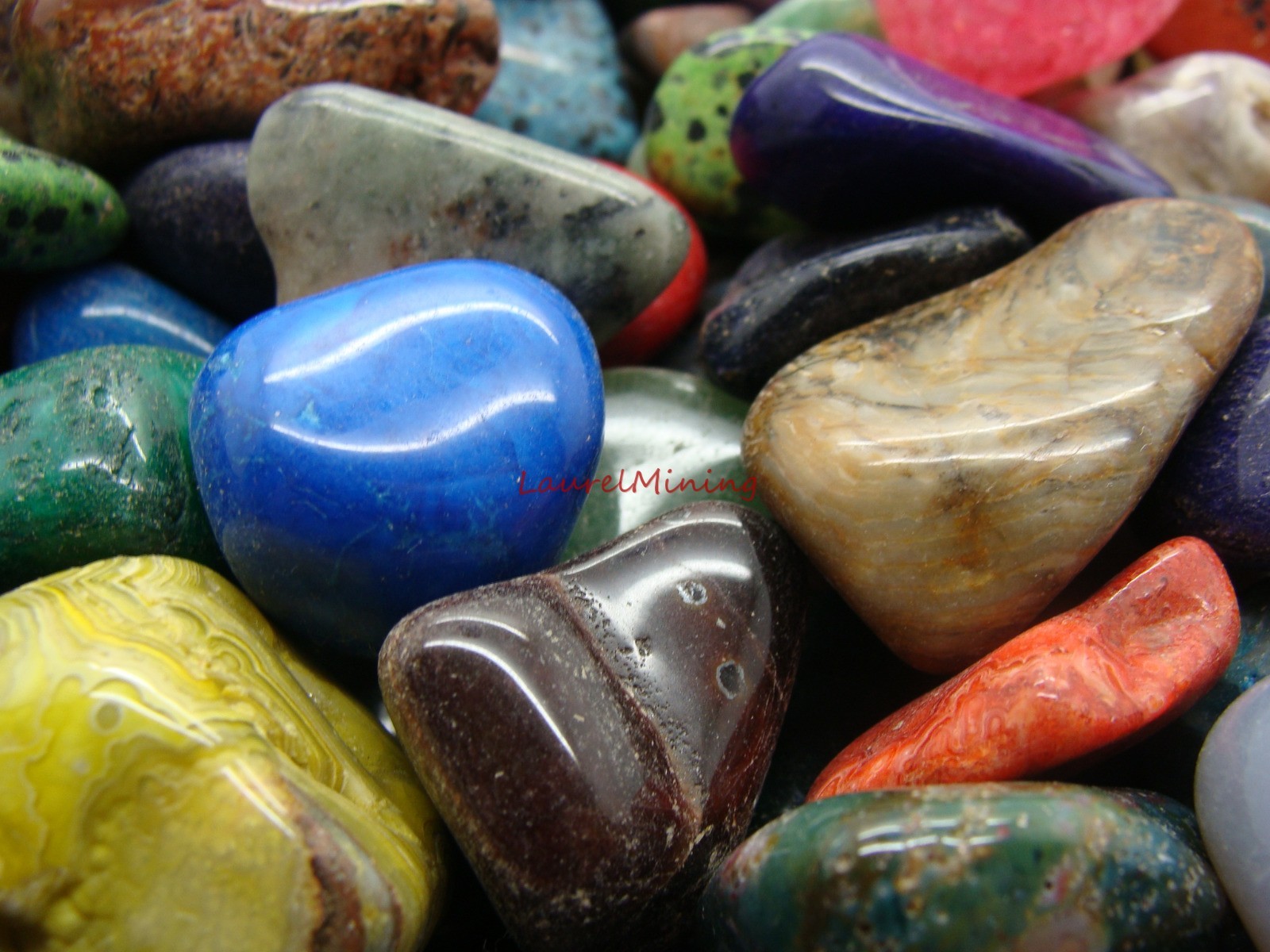 Size 6 XLarge Tumbled Polished Gemstones 2000 Carats Lots