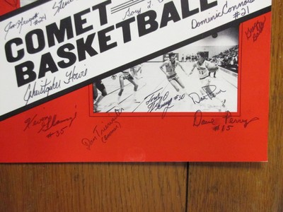 1984-85  Olivet College Basketball Media Guide(24 Signed/GARY MORRISON/DAN PENN)