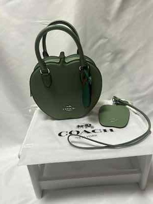 Y2K Japanese coach コーチ　bag ハンドバッグ　green COACH - コーチ COACH ハンドバッグ トートバッグ レザー シボ