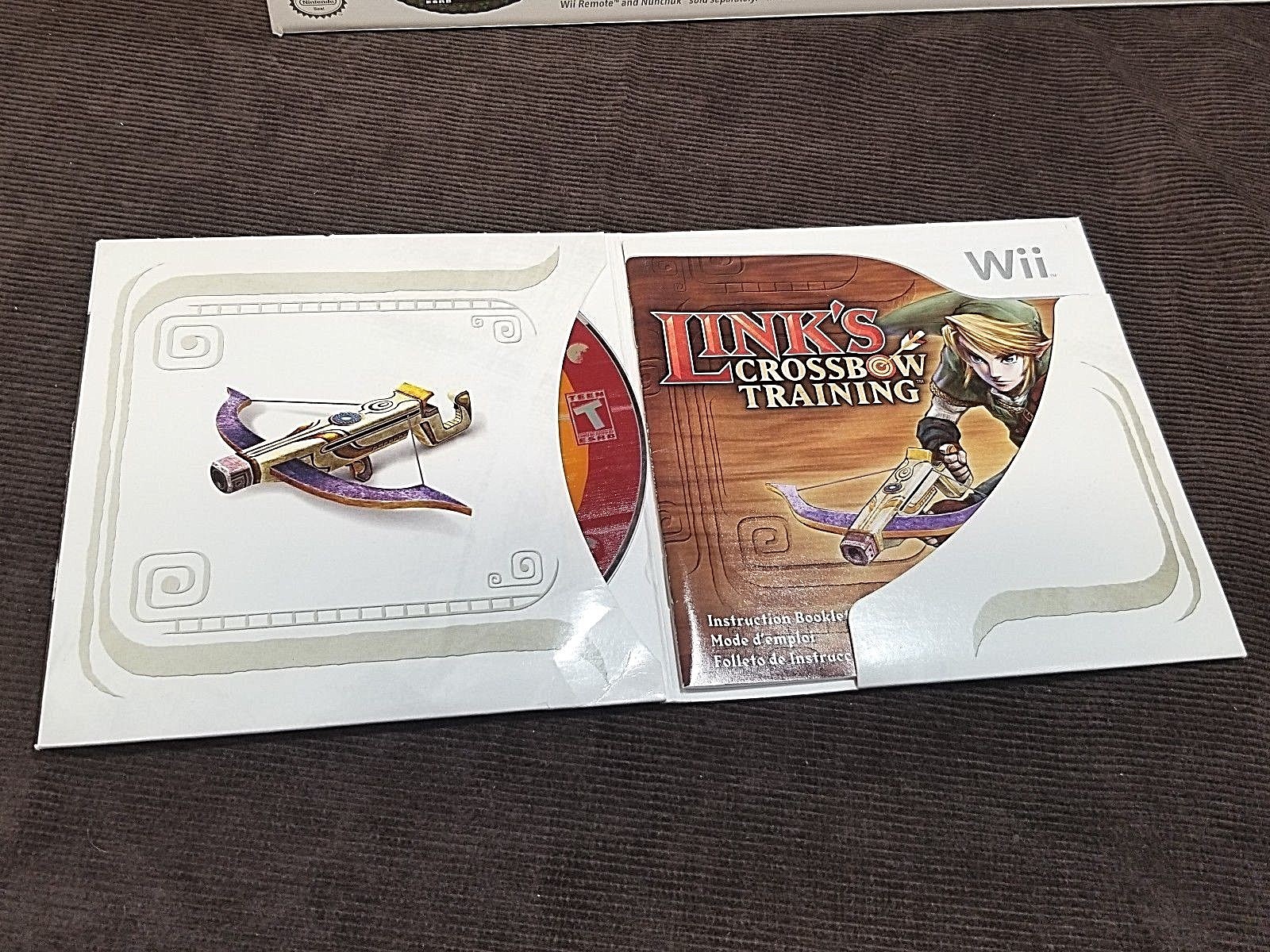 Official Zapper With Link's Crossbow Training For Wii Rvl-R-Rzpe D1
