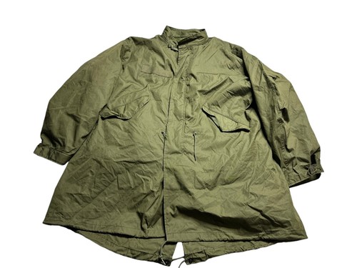 Vtg 80s M65 Fishtail Parka Jacket Coat US Army Military L