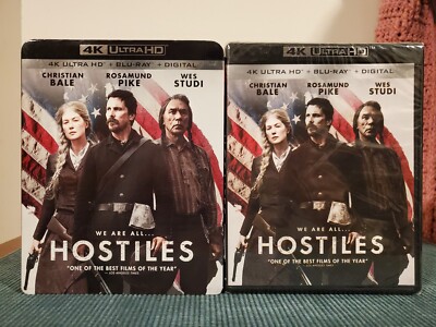 Hostiles (4K Ultra HD UHD/Blu-ray/4K Digital Copy) w/Out of Print OOP Slipcover