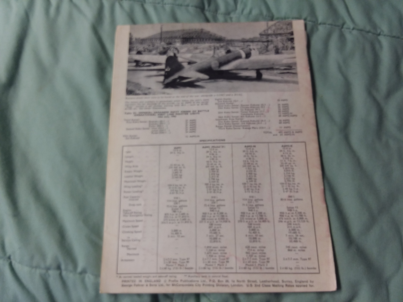 PROFILE PUBLICATIONS MITSUBISHI A6M2 ZERO-SEN #129