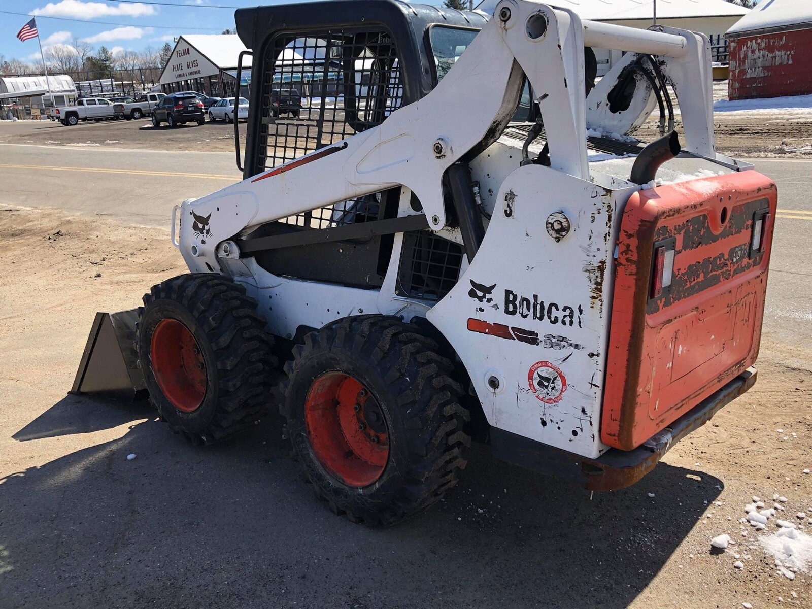 2015 Bobcat S570 Skid Steer Loader Bucket New Rubber Tires Diesel