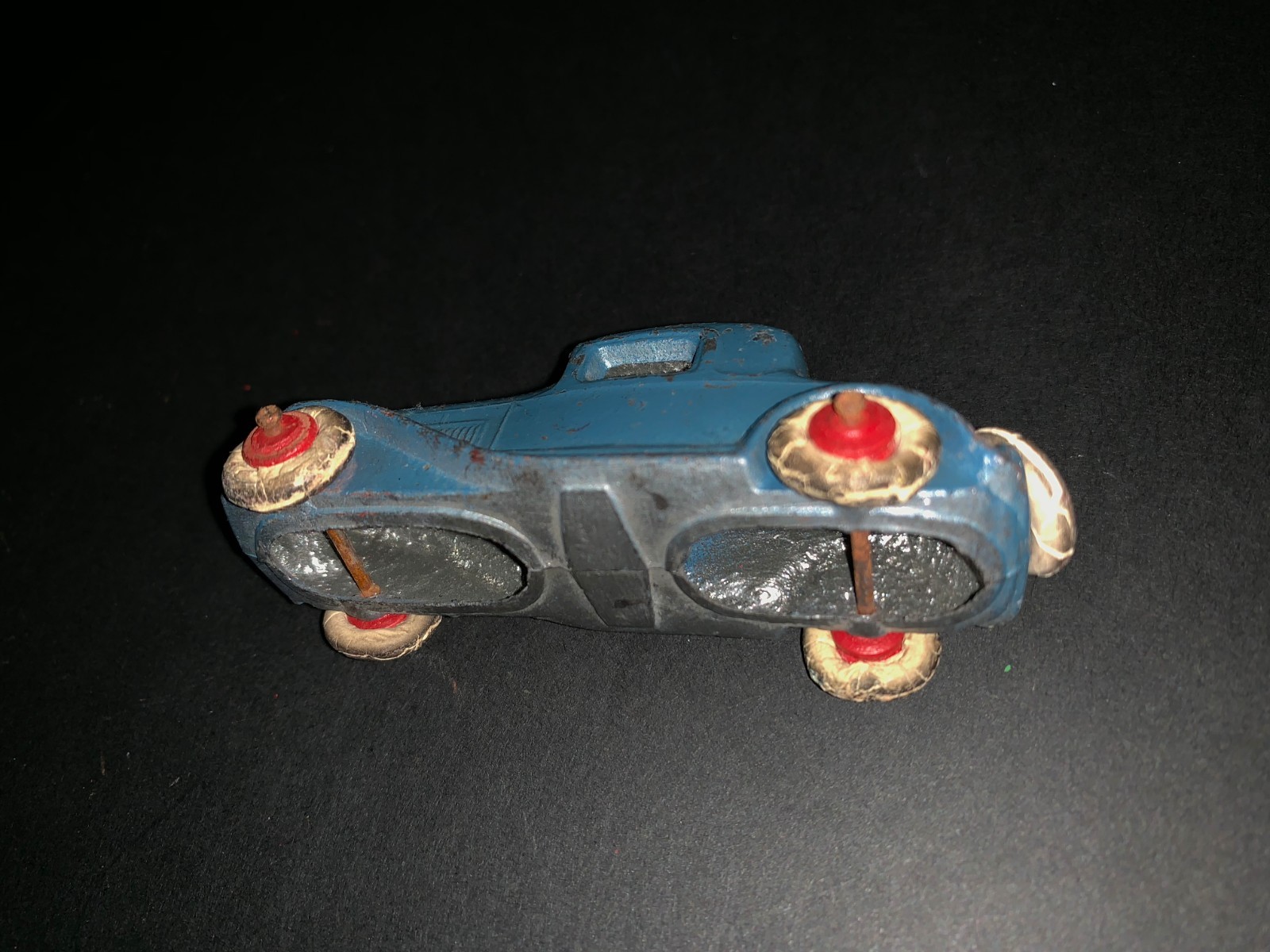 Antique Cast Iron Toy Car Blue Coupe Sedan Arcade Williams Hubley