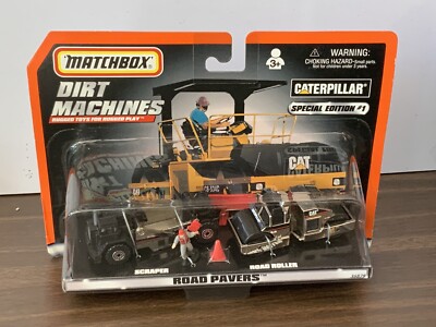 1998 Matchbox Superfast Dirt Machines  Road Pavers  Chrome Models