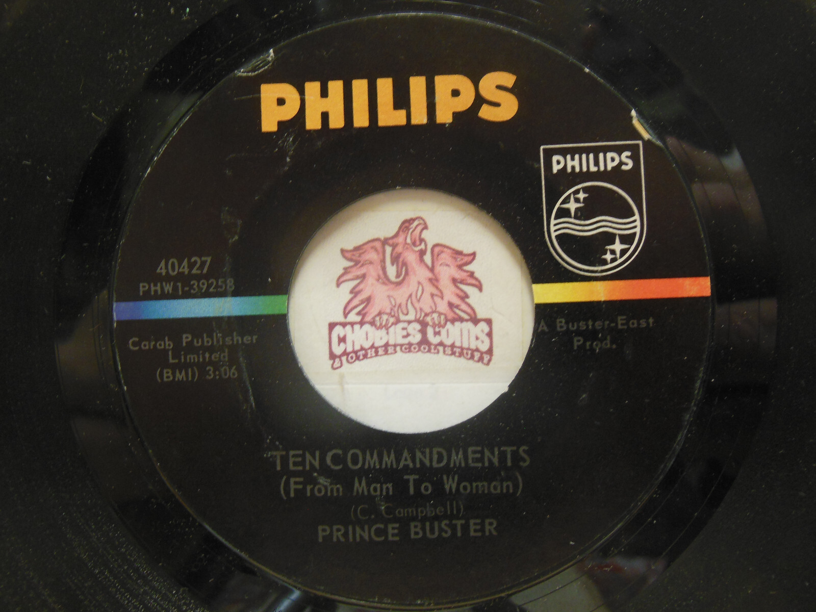 洋楽 Prince Buster / Ten Commandments PRINCE BUSTER TEN COMMANDMENTS USA Phillips 7
