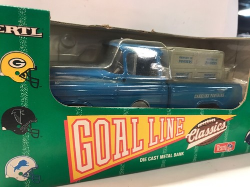 ERTL Goal Line Classics Die Cast Metal Bank Carolina Panthers 1955 CHEVY PICKUP
