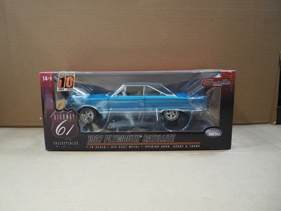 Highway 61 1967 Blue Plymouth Satellite 50501 1/18