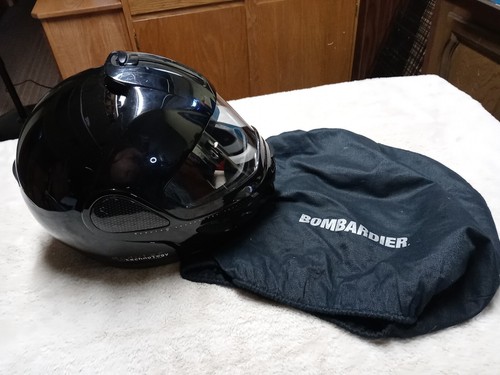 Ski Doo Bombardier Snowmobile Helmet Modular Technology Revolution Large + Cover