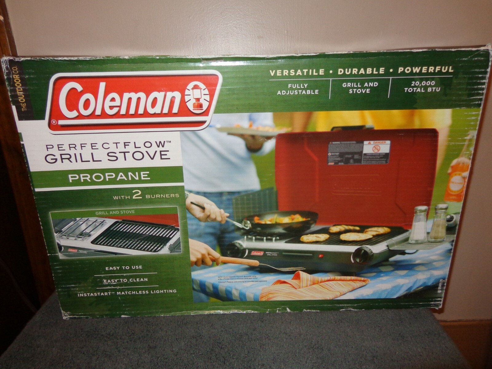 Coleman PerfectFlow InstaStart Grill Stove New Old Stock In BoxのeBay公認