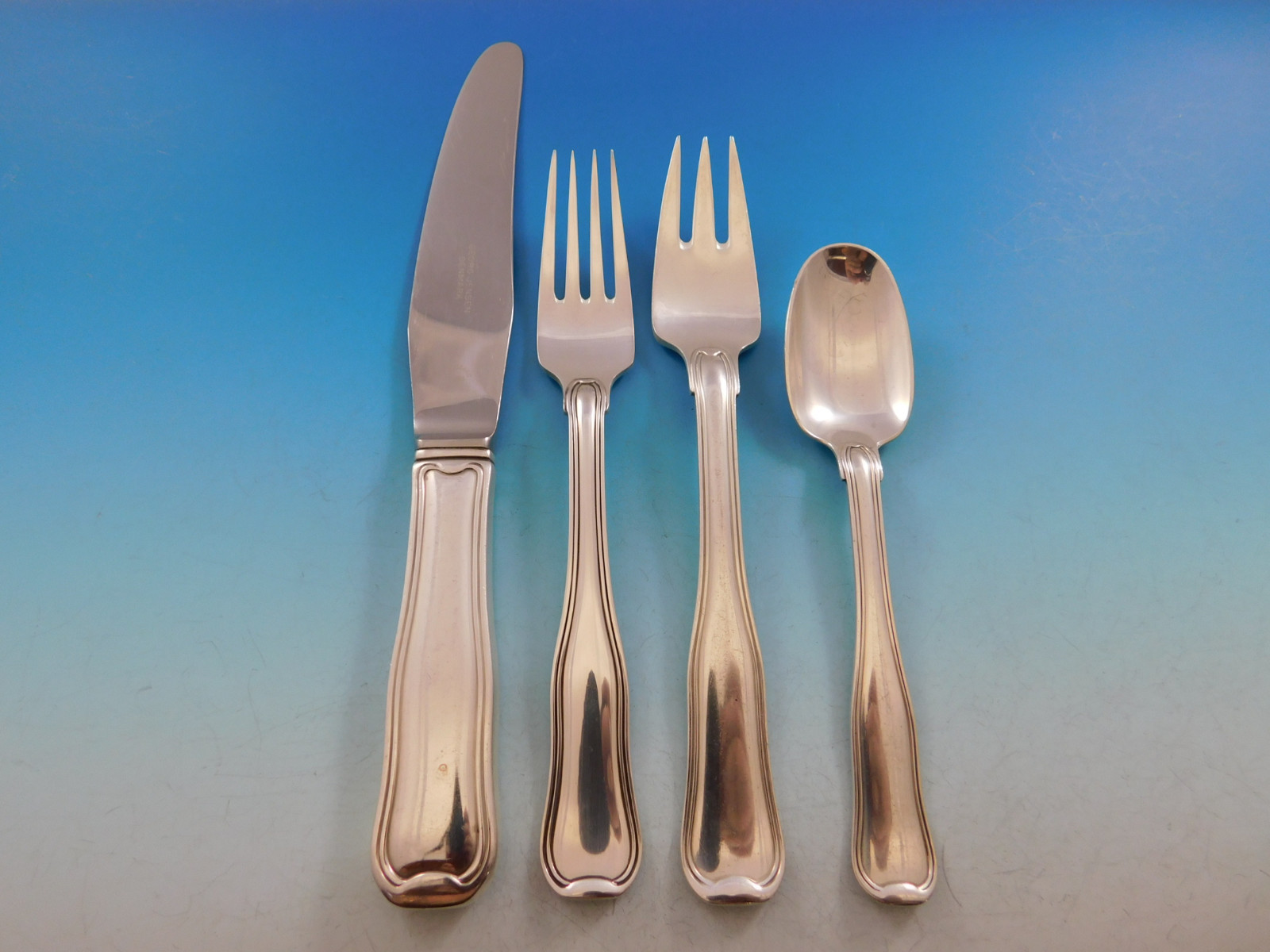 Old Danish by Jensen Sterling Silver Flatware Set For 6 Service