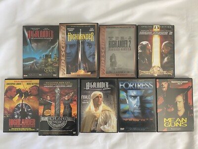 Highlander DVD Lot 1-4, TV Series, Mean Guns, Fortress [Christopher Lambert]