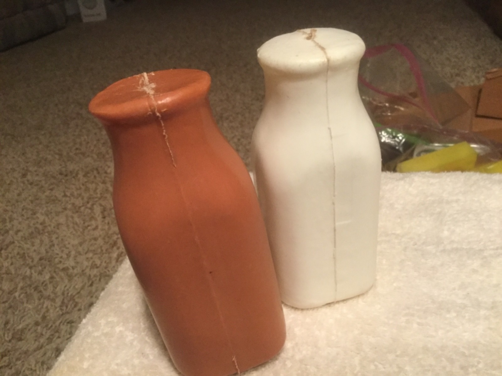 Vintage Child’s Plastic Milk Container Bottles/ Carton