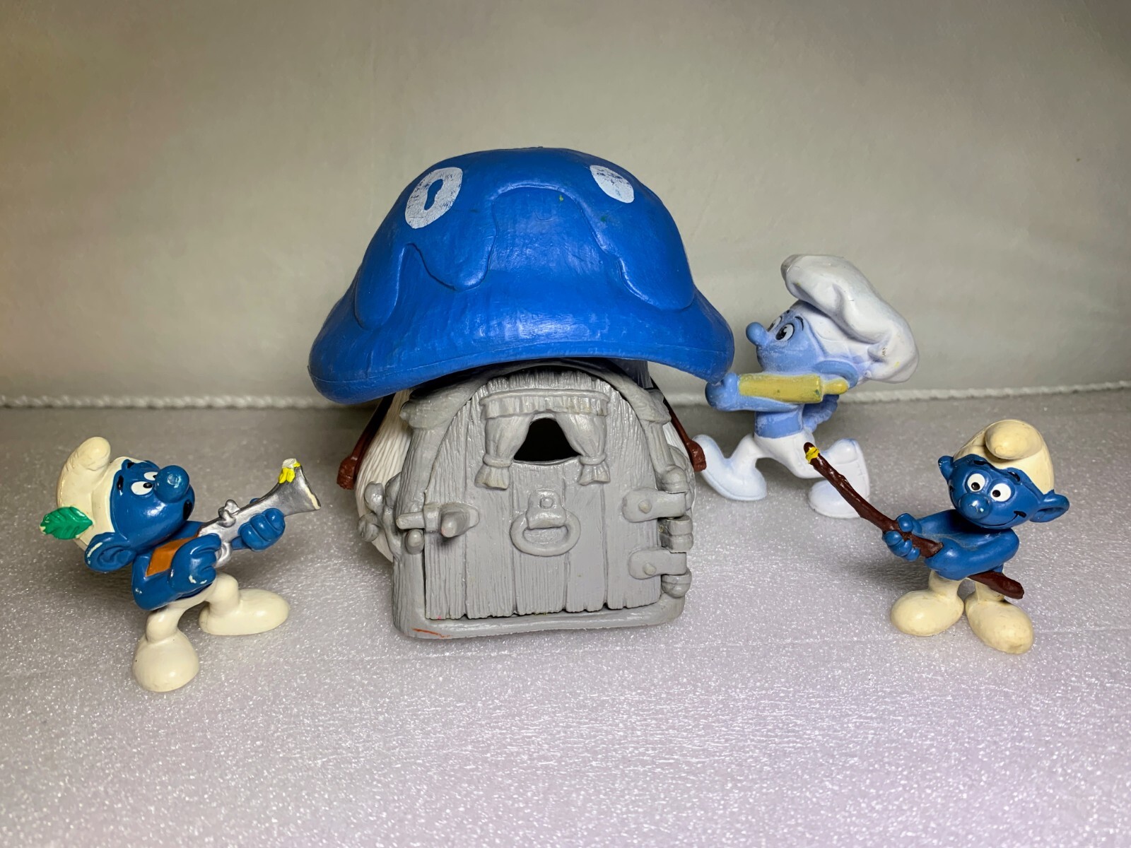 90年代 smurf 家 SMURFS MEGA BLOKS CONSTRUX PAPA SMURF HOUSE BRAND NEW 49 PCS