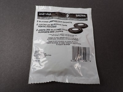 RED DOT S626E Silicone Medium Lampholder Gaskets Wet Location 2 each
