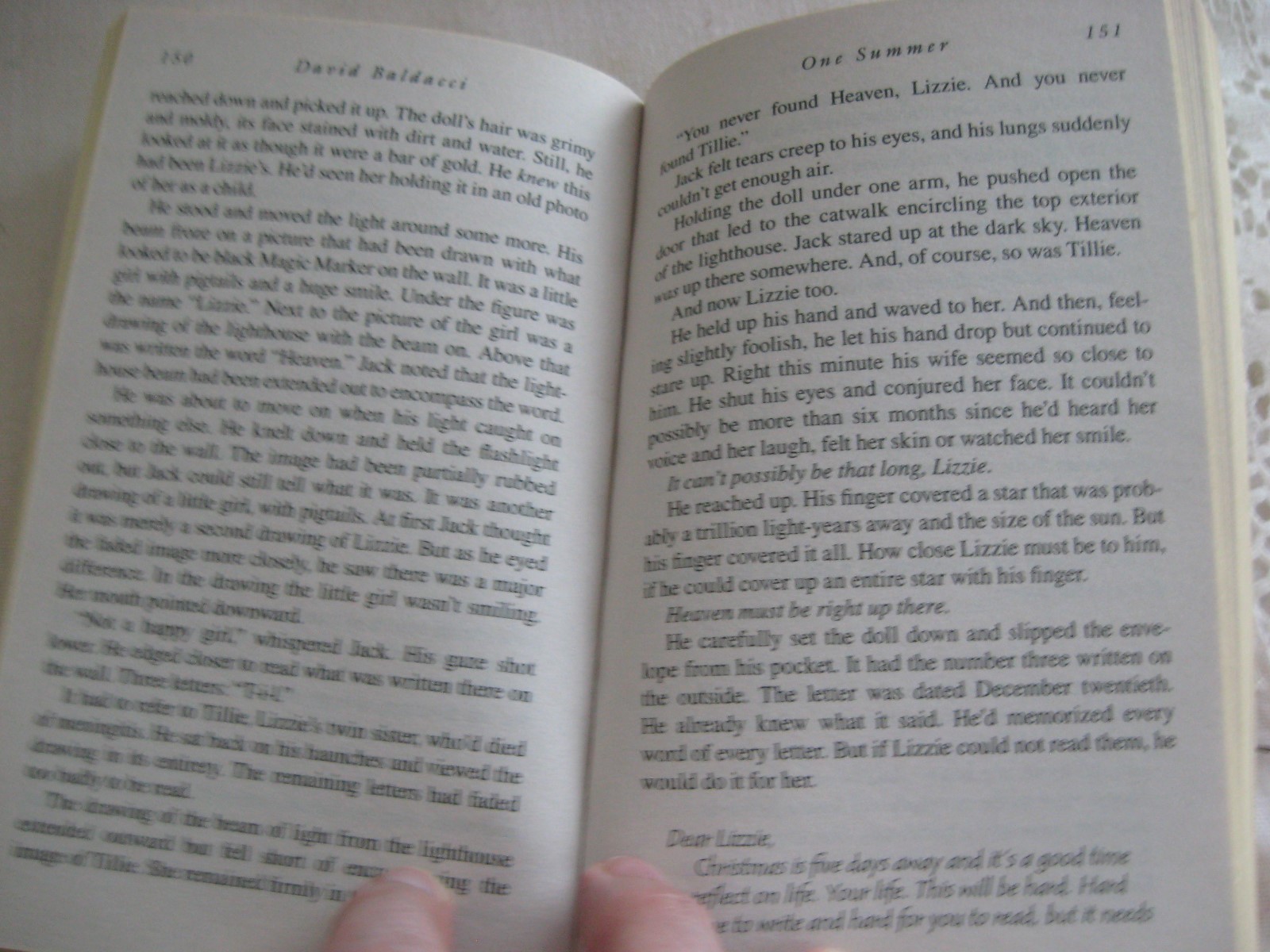 ONE SUMMER BY DAVID BALDACCI