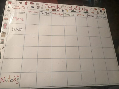  Cool Classy Creative Clever Calendars  - Organizes Any Family - magnet back