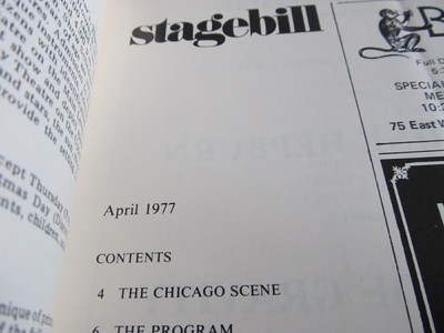 Chicago Playbill Stagebill A Matter of Gravity Katharine Hepburn 1977