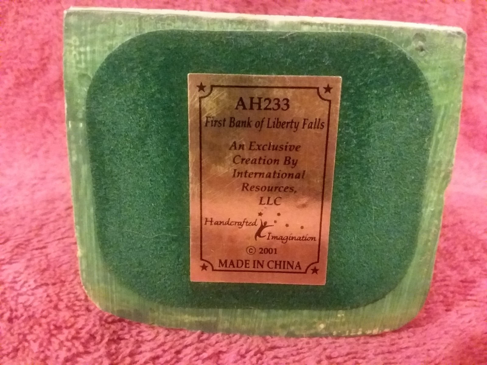 Liberty Falls AH233 First Bank of Liberty Falls 2001 International Resources