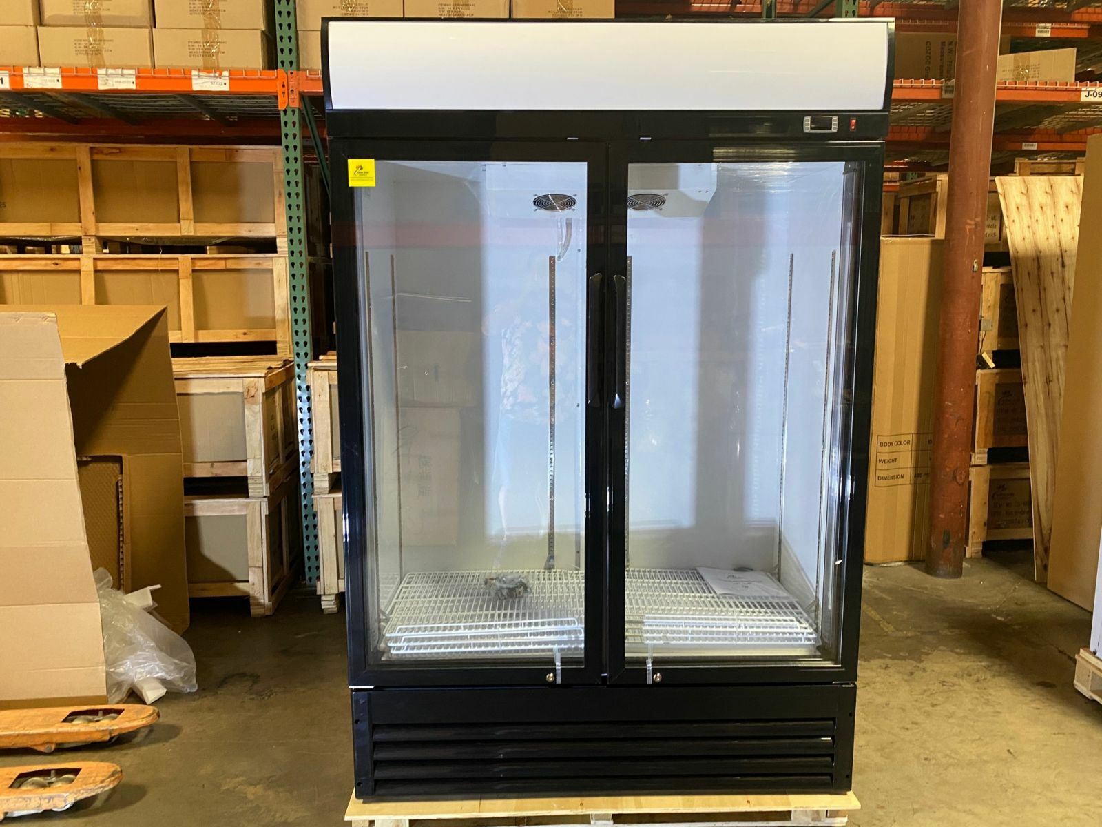 New Full Size Commercial Refrigerator Merchandiser Two Glass Door NSF