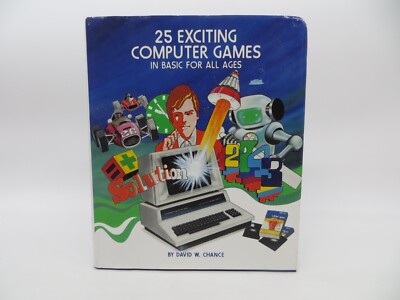 25 EXCITING COMPUTER GAMES IN BASIC FOR ALL AGES vintage 1983 TAB hardcover book