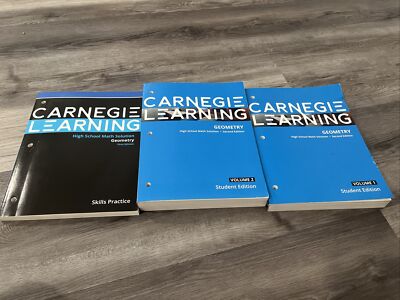 Carnegie Learning High School Math Solution, Geometry, Skills Practice + 2 Vols.