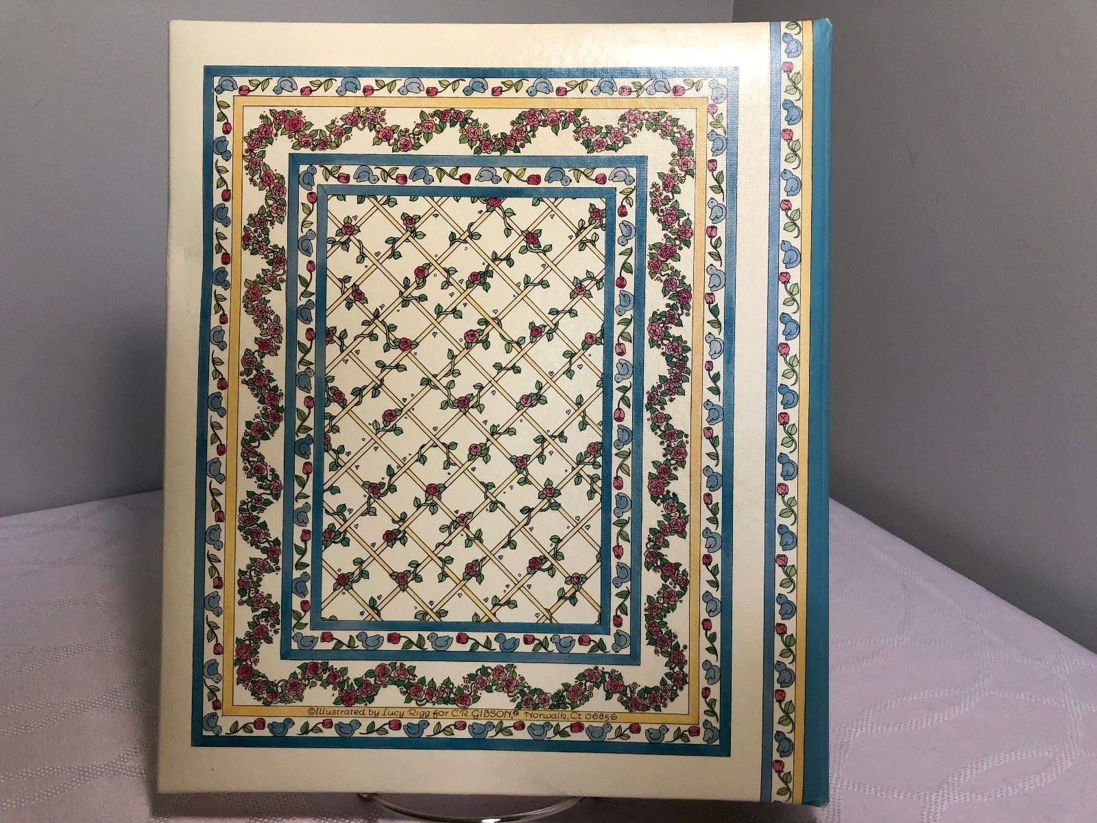 Vintage Unused 1986 CR Gibson Lucy Rigg Bears Baby's Book Record Photo Album